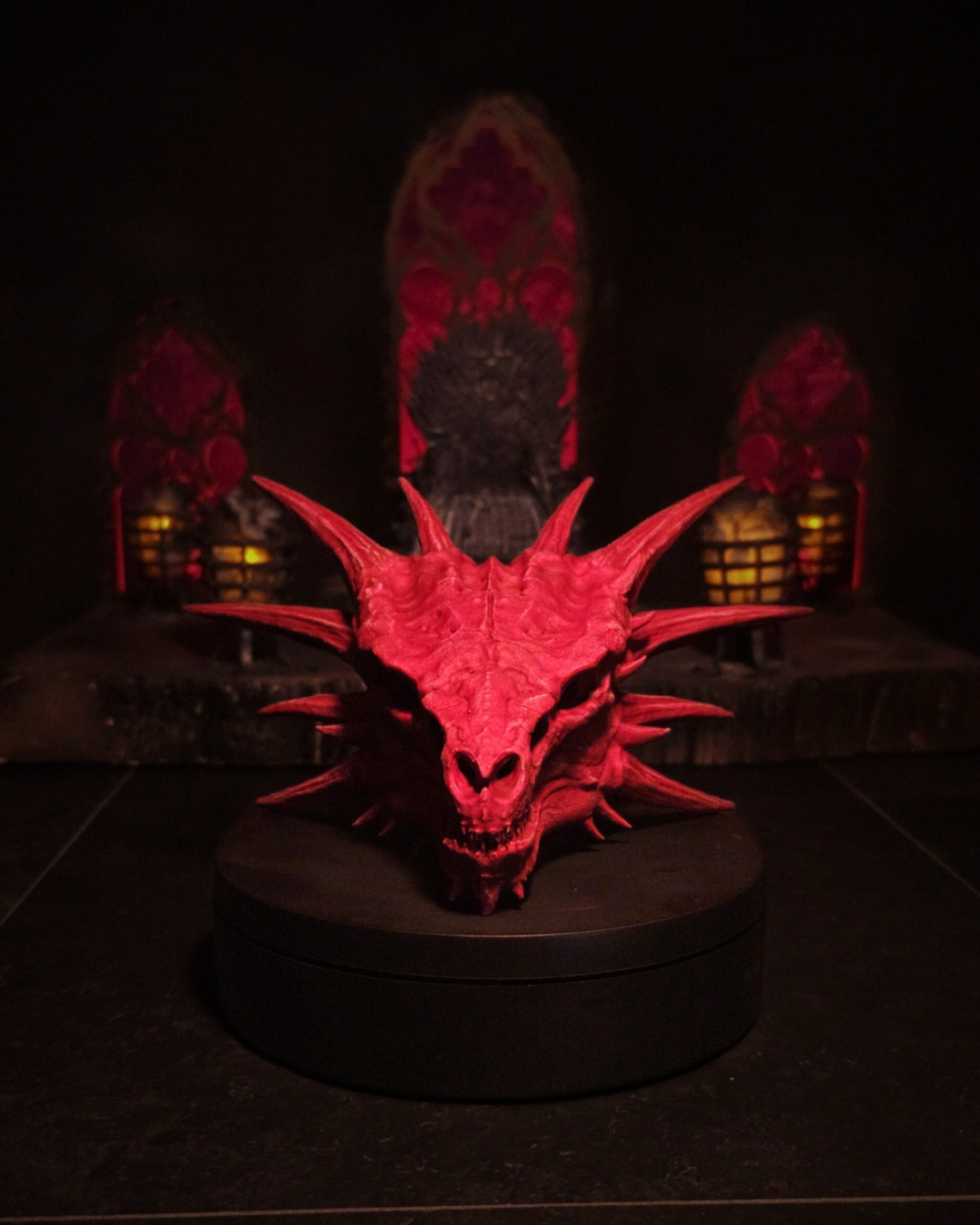 Crâne de Meleys, la Reine Rouge, dragon de Rhaenys Targaryen