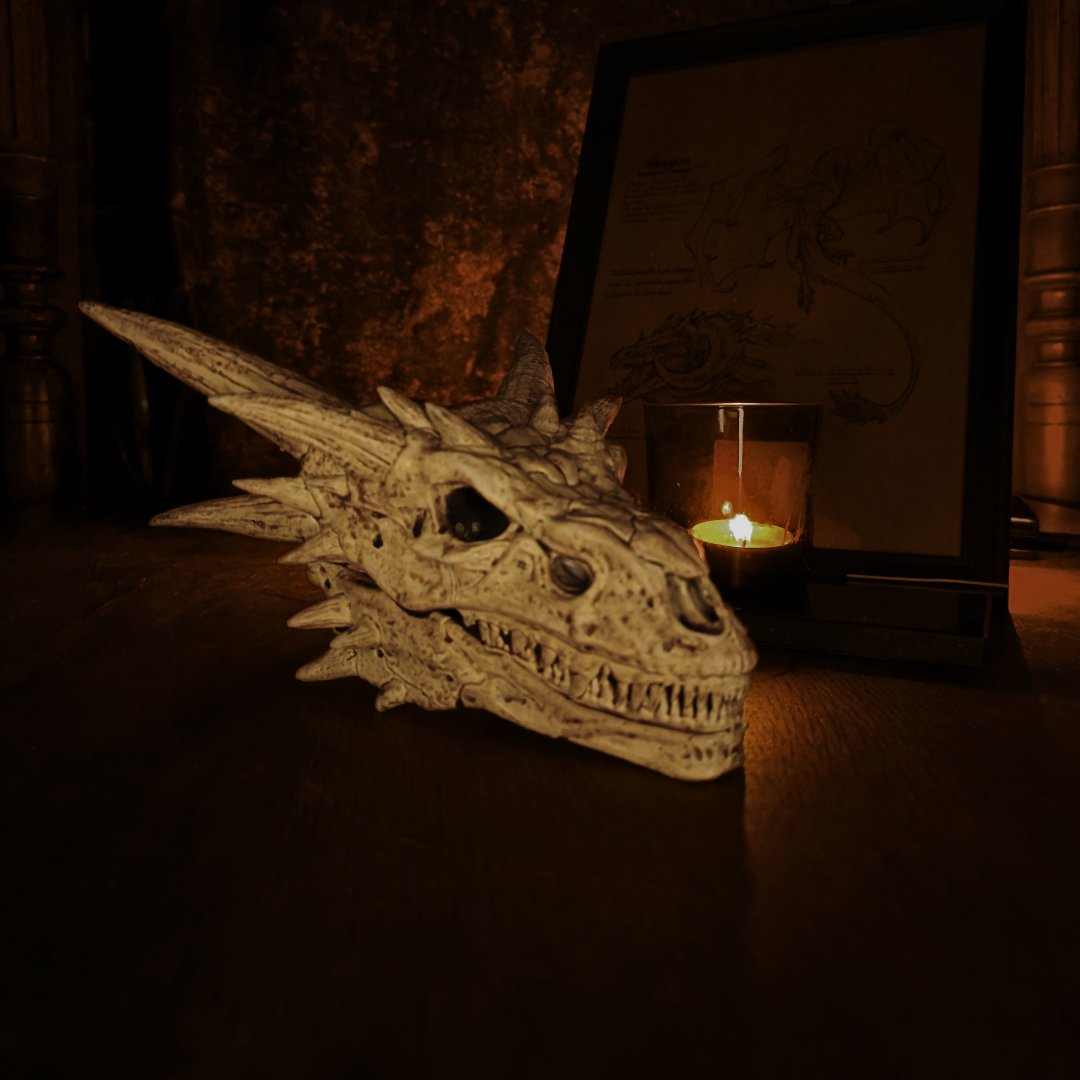 Crane du dragon Balerion version GOT vu de profil