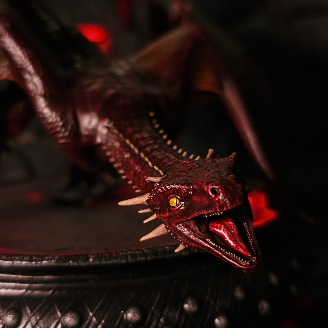 Figurine 3D Bébé Red Queen ailes déployées, pièce de collection House of the Dragon